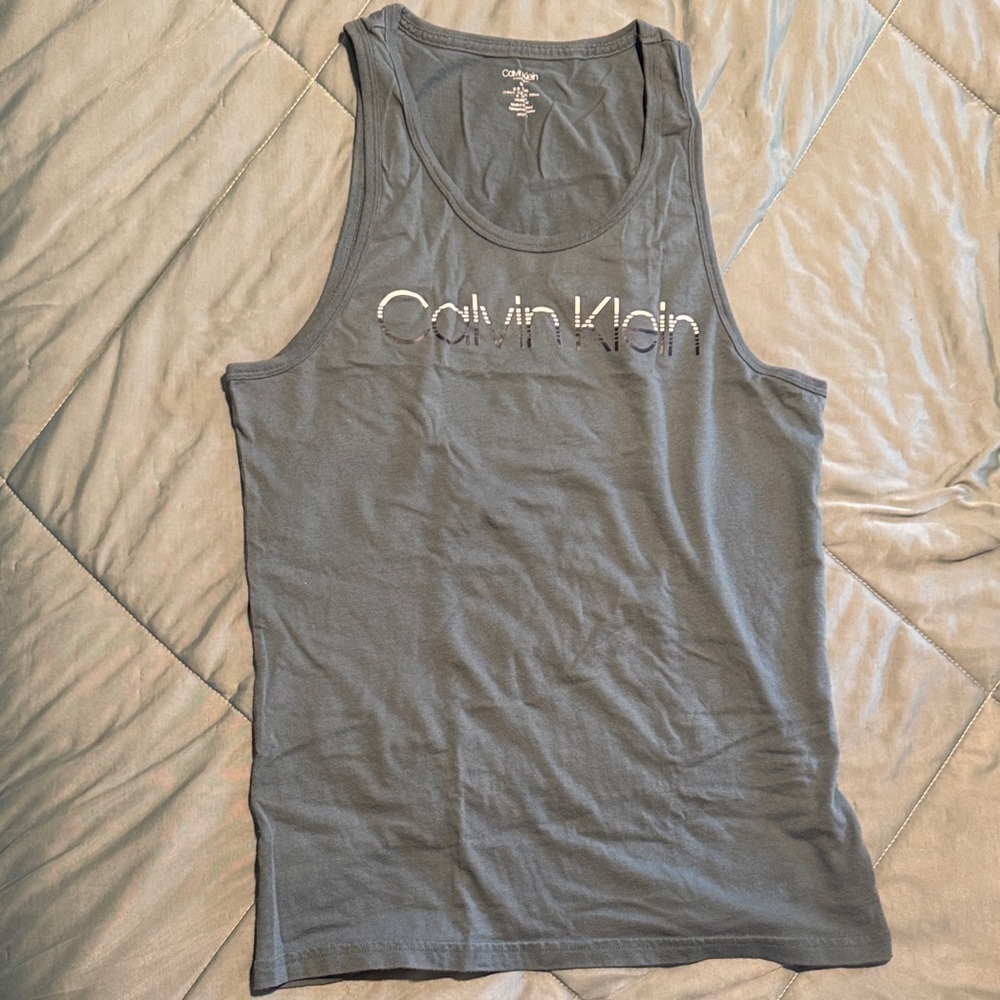 Calvin Klein Dark Olive Green Tank Top